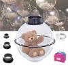 DOZPAL Balloon Stuffing Machine with Balloon Pump Set, Clear Balloon Gift Machine for DIY Balloon Surprise Gifts Bear Doll Rose Bouquet, 3 Filling Ports view 1