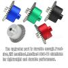 Rcarmumb Steel 37T Main Gear & Differential Case & Input Gear 13T Upgrades Part for 1/10 Granite/Senton/Vorteks/Big Rock 3S BLX,1/10 Outcast/Kraton 4S BLX 4WD,1/8 Vendetta/Typhon 3s blx,Silver view 3