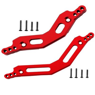 RCarmumb RC Upgrades Part for 1/10 Big Rock 3S BLX,Granite/Senton 3S BLX(Mega550),1/8 Typhon 3S BLX(Mega550), Alloy Front Rear Shock Tower Hops up,Red