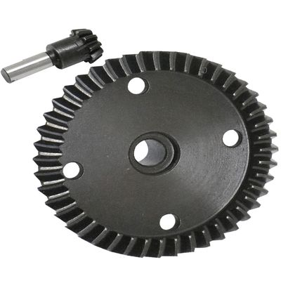 Rcarmumb Main Diff Gear 43T & Main Input Gear 10T Upgrades Part for 1/8 Kraton/Notorious/Outcast/Talion 6S BLX,1/7 Fireteam/Mojave 6S BLX 4WD,Steel RC Gear Hop Ups,Black,ARA310980,ARA310979