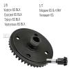 Rcarmumb Main Diff Gear 43T & Main Input Gear 10T Upgrades Part for 1/8 Kraton/Notorious/Outcast/Talion 6S BLX,1/7 Fireteam/Mojave 6S BLX 4WD,Steel RC Gear Hop Ups,Black,ARA310980,ARA310979 view 2
