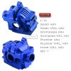 Rcarmumb Transmission Case Gearbox Upgrades Part for 1/10 Slash Stampede Rustler Hoss VXL 4X4 XO-1,Aluminum Front Rear Gearbox Differential Housings Upgrades,Replace #6880 #6881,Navy Blue view 2