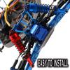Rcarmumb Transmission Case Gearbox Upgrades Part for 1/10 Slash Stampede Rustler Hoss VXL 4X4 XO-1,Aluminum Front Rear Gearbox Differential Housings Upgrades,Replace #6880 #6881,Navy Blue view 4