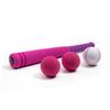 Lemito [MINI Size] 16" Foam Kids Sports Baseball Bat Set+ 3 Soft Balls + Storage Bag Included, Gift Toy for Girl Daughter Toddlers 3 Years Old Hitting Indoor Outdoor Playing, Pink view 2
