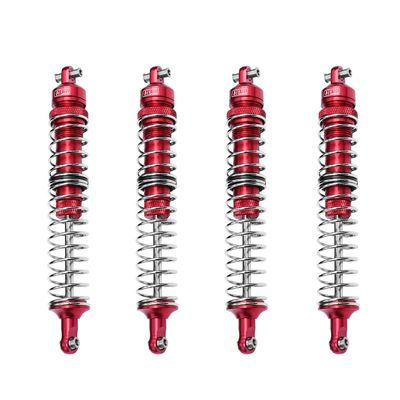 Aluminum Upgrade Combo Set B (F+R Spring Dampers 130mm) For Losi 1:8 LMT 4WD Solid Axle Monster Truck LOS04022 / LMT Mega Truck Brushless LOS04024 / LMT Grave Digger/Son-uva Digger LOS04021 - Red
