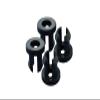 Shock Cap Spacers For Traxxas 1/8 4WD Sledge Monster Truck 95076-4 - Black view 1