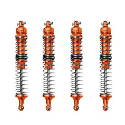 Aluminum Upgrade Combo Set B (F+R Spring Dampers 130mm) For Losi 1:8 LMT 4WD Solid Axle Monster Truck LOS04022 / LMT Mega Truck Brushless LOS04024 / LMT Grave Digger/Son-uva Digger LOS04021 - Orange