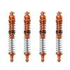 Aluminum Upgrade Combo Set B (F+R Spring Dampers 130mm) For Losi 1:8 LMT 4WD Solid Axle Monster Truck LOS04022 / LMT Mega Truck Brushless LOS04024 / LMT Grave Digger/Son-uva Digger LOS04021 - Orange view 1