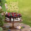 1 Pack Happy 35th Birthday Cake Topper Gold Glitter 35 & Fabulous Cheers to 35 Years Old Birthday Cake Pick for Celebrating 35th Birthday Anniversary Party Cake Decorations Supplies view 4