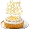 1 Pack Happy 8th Birthday Cake Topper Gold Glitter 8th Birthday Cheers to 8 Years Old Cake Pick for Celebrating Anniversary Party Cake Decorations Supplies view 1
