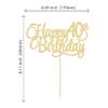 1 Pack Happy 40th Birthday Cake Topper Gold Glitter Number 40 Forty Years Old Birthday Cake Pick Decoration For 40th Birthday Celebrating Anniversary Party Supplies view 2