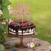 1 Pack Happy 40th Birthday Cake Topper Rose Gold Glitter 40 & Fabulous Cheers to 40 Years Old 40th Birthday Cake Pick for Celebrating 40th Birthday Anniversary Party Cake Decorations Supplies view 4