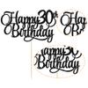 1 Pack Happy 30th Birthday Cake Topper Gold Glitter Number 30 Thirty Years Old Birthday Cake Pick Decoration For 30th Birthday Celebrating Anniversary Party Supplies view 3