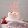 1 Pack Happy 90th Birthday Cake Topper Rose Gold Glitter 90 & Fabulous Cheers to 90 Years Old Birthday Cake Pick for Celebrating 90th Birthday Anniversary Party Cake Decorations Supplies view 4