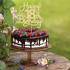1 Pack Happy 18th Birthday Cake Topper Gold Glitter 18 & Fabulous Cheers to 18 Years Old Birthday Cake Pick for Celebrating 18th Birthday Anniversary Party Cake Decorations Supplies view 4