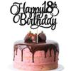 1 Pack Happy 18th Birthday Cake Topper Glitter Number 18 Eighteen Years Old Birthday Cake Pick Decoration for 18th Birthday Celebrating Anniversary Party Supplies Gold view 1