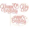 1 Pack Happy 70th Birthday Cake Topper Rose Gold Glitter Number 70 Seventy Years Old Birthday Cake Pick Decoration For 70th Birthday Celebrating Anniversary Party Supplies view 3