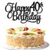 1 Pack Happy 40th Birthday Cake Topper Gold Glitter Number 40 Forty Years Old Birthday Cake Pick Decoration For 40th Birthday Celebrating Anniversary Party Supplies view 1