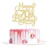 1 Pack Happy 70th Birthday Cake Topper Gold Glitter 70 & Fabulous Cheers to 70 Years Old 70th Birthday Cake Pick for Celebrating 70th Birthday Anniversary Party Cake Decorations Supplies view 1