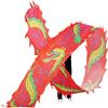 NOBRIM Dragon Dance Practice Ribbon Streamer Silk Dragon Dance Ribbon Streamer, 3D Colorful Dragon Silk Flowy Spinning & Shaking Poi Outdoor Playing view 1