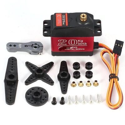 RC helicopter aircraft parts For DS3218MG Waterproof 60g Digital Servo Metal Gear 20KG Torque for RC Car Robot Baja Buggy Truck Boat Airplane Helicopter Replaceable accessories ( Color : 2 pieces )