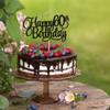 1 Pack Happy 60th Birthday Cake Topper Gold Glitter Number 60 Sixty Years Old Birthday Cake Pick Decoration For 60th Birthday Celebrating Anniversary Party Supplies view 4