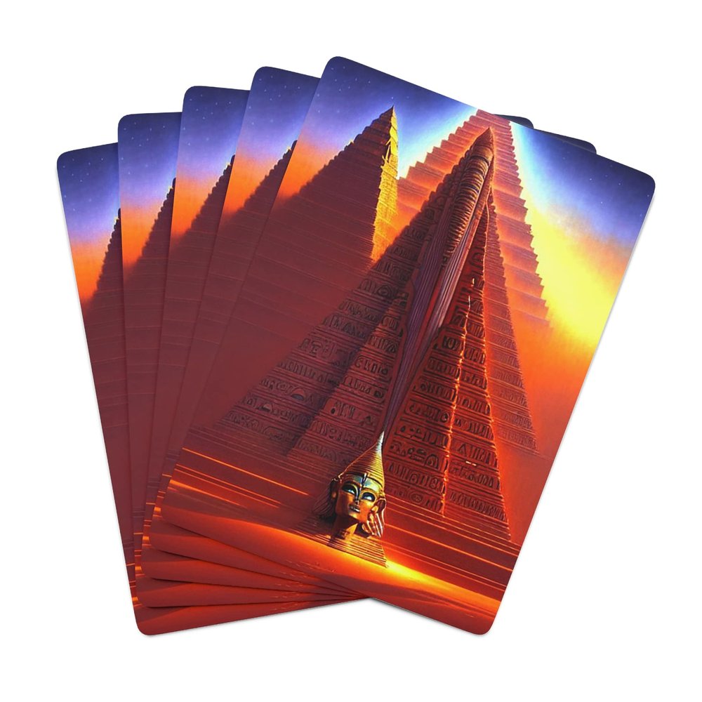 Brian Bula Pyramid Playing Cards Pyramid Solitaire Egyptian Poker Cards