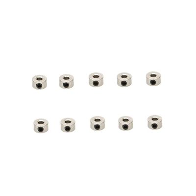 KRYDN 10PCS Metal Bushing Wheel Lock Card Holder Stainless Steel Small Shaft Sleeve Fixed Fastening Handmade for RC DIY Model Parts ( Color : Inner Dia 2.55mm )