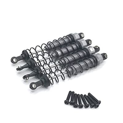 KRYDN 12402a Shock Shock oiMetal Oil Filled Front & Rear Shock Absorber Damper for Wltoys 12402-A A323 12409 1/12 RC Car Upgrade Parts ( Color : Titanium )