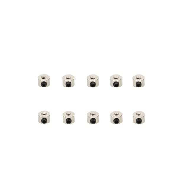 KRYDN 10PCS Metal Bushing Wheel Lock Card Holder Stainless Steel Small Shaft Sleeve Fixed Fastening Handmade for RC DIY Model Parts ( Color : Inner Dia 1.55mm )