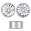 4PCS 1.0" Beadlock Wheel Rims Metal Silver Wheel Hub for 1/24 Axial SCX24 Gladiator RC Crawler Car Upgrade Parts view 3