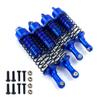 Aluminium Alloy Front&Rear Shock Absorber Assembled Full Metal Big Bore for Traxxas 1/10 Slash 4x4 RC Car Truck Acc ( Color : 2pcs Rear Blue ) view 2
