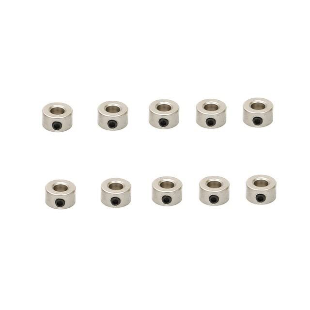 KRYDN 10PCS Metal Bushing Wheel Lock Card Holder Stainless Steel Small Shaft Sleeve Fixed Fastening Handmade for RC DIY Model Parts ( Color : Inner Dia 3.05mm )