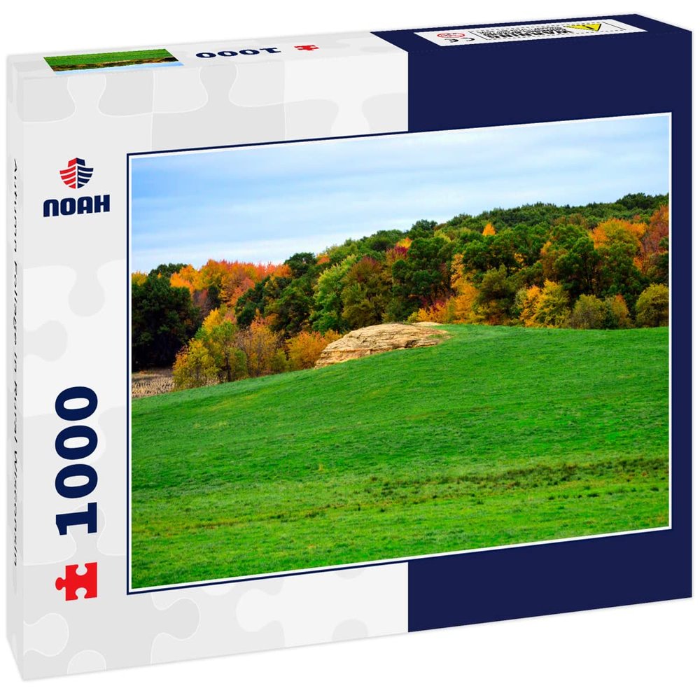 Noah Jigsaw Puzzle Autumn Foliage in Rural Wisconsin 1000 Pieces