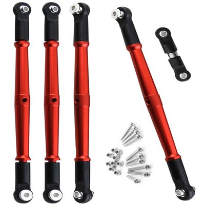 RCMYou Aluminum Turnbuckles Links Upgrades Part for 1/8 Kraton/Outcast 6S BLX/Talion 6S BLX, Alloy Turnbuckles Link Hops Up Upgrades Part,Red