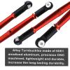 RCMYou Aluminum Turnbuckles Links Upgrades Part for 1/8 Kraton/Outcast 6S BLX/Talion 6S BLX, Alloy Turnbuckles Link Hops Up Upgrades Part,Red view 3
