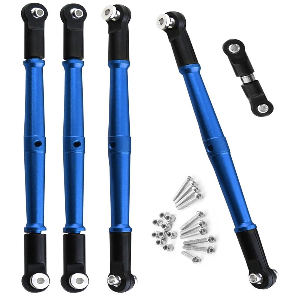 RCMYou Aluminum Turnbuckles Links Upgrades Part for 1/8 Kraton/Outcast 6S BLX/Talion 6S BLX, Alloy Turnbuckles Link Hops Up Upgrades Part,Navy Blue