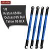 RCMYou Aluminum Turnbuckles Links Upgrades Part for 1/8 Kraton/Outcast 6S BLX/Talion 6S BLX, Alloy Turnbuckles Link Hops Up Upgrades Part,Navy Blue view 2