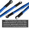 RCMYou Aluminum Turnbuckles Links Upgrades Part for 1/8 Kraton/Outcast 6S BLX/Talion 6S BLX, Alloy Turnbuckles Link Hops Up Upgrades Part,Navy Blue view 3