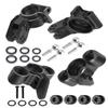 RCMYou Aluminum Front Knuckles Steering Blocks &Rear Hub Stub Axle Carriers Upgrades Part for 1/8 Typhon/Talion 6S BLX,1/7 Felony/Mojave/Infraction 6S BLX,Black view 1