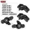 RCMYou Aluminum Front Knuckles Steering Blocks &Rear Hub Stub Axle Carriers Upgrades Part for 1/8 Typhon/Talion 6S BLX,1/7 Felony/Mojave/Infraction 6S BLX,Black view 2
