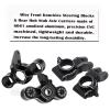 RCMYou Aluminum Front Knuckles Steering Blocks &Rear Hub Stub Axle Carriers Upgrades Part for 1/8 Typhon/Talion 6S BLX,1/7 Felony/Mojave/Infraction 6S BLX,Black view 3