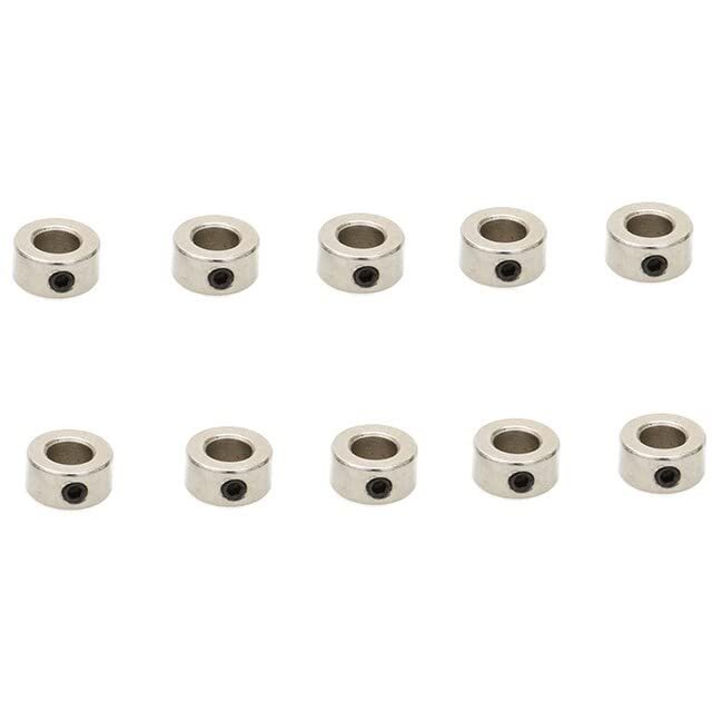 KRYDN 10PCS Metal Bushing Wheel Lock Card Holder Stainless Steel Small Shaft Sleeve Fixed Fastening Handmade for RC DIY Model Parts ( Color : Inner Dia 5.05mm )