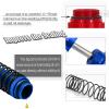 RCMYou RC Shocks Absorber Damper Upgrades Part for 1/8 Sledge 4WD #95076-4,4PCS Alloy Front Rear Big Bore Full Metal Adjustable RC Shock Absorber,Red view 4