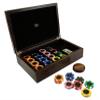 Bello Games Collezioni - Via Bocca Di Leone Luxury Poker Set from Italy in a Genuine Leather Croco Printed Case view 1