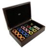 Bello Games Collezioni - Via Bocca Di Leone Luxury Poker Set from Italy in a Genuine Leather Croco Printed Case view 2