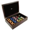 Bello Games Collezioni - Via Bocca Di Leone Luxury Poker Set from Italy in a Genuine Leather Croco Printed Case view 3
