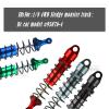 RCMYou RC Shocks Absorber Damper Upgrades Part for 1/8 Sledge 4WD #95076-4,4PCS Alloy Front Rear Big Bore Full Metal Adjustable RC Shock Absorber,Green view 2