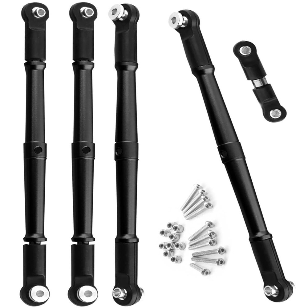 RCMYou Aluminum Turnbuckles Links Upgrades Part for 1/8 Kraton/Outcast 6S BLX/Talion 6S BLX, Alloy Turnbuckles Link Hops Up Upgrades Part,Black