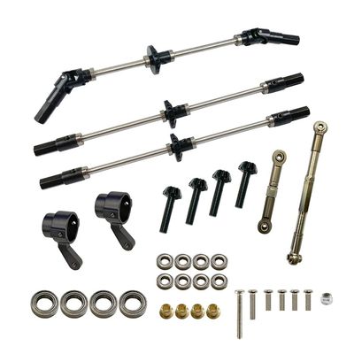 KRYDN Upgrade Metal Gear Bridge Axle for WPL B14 B24 B-24 C14 C24 C-24 B16 B36 Q60 MN D90 D91 M MS RC Car Spare Parts ( Color : 6WD for WPL )